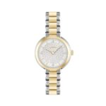 Boss Γυναικείο Ρολόι 34mm Χρονογράφος Μπαταρίας με Χρυσό Μεταλλικό Μπρασελέ