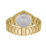 Hugo Boss Ανδρικό Ρολόι 44mm Μπαταρίας με Χρυσό Μεταλλικό Μπρασελέ - Image 2