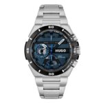 Hugo Boss Ανδρικό Ρολόι 46mm Μπαταρίας με Ασημί Μεταλλικό Μπρασελέ