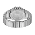 Hugo Boss Ανδρικό Ρολόι 46mm Μπαταρίας με Ασημί Μεταλλικό Μπρασελέ - Image 3