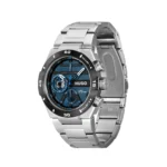 Hugo Boss Ανδρικό Ρολόι 46mm Μπαταρίας με Ασημί Μεταλλικό Μπρασελέ - Image 2