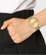 Hugo Boss Soldier Γυναικείο Ρολόι Μπαταρίας με Χρυσό Μεταλλικό Μπρασελέ - Image 4