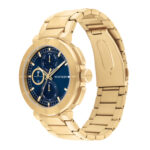 Tommy Hilfiger Troy Ανδρικό Ρολόι 44mm Χρονογράφος Μπαταρίας με Χρυσό Μεταλλικό Μπρασελέ - Image 2
