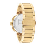 Tommy Hilfiger Troy Ανδρικό Ρολόι 44mm Χρονογράφος Μπαταρίας με Χρυσό Μεταλλικό Μπρασελέ - Image 3