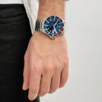 Emporio Armani Ανδρικό Ρολόι 42mm Μπαταρίας με Ασημί Μεταλλικό Μπρασελέ - Image 5