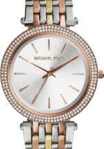 Michael Kors Darci Crystals Ρολόι με Ασημί Μεταλλικό Michael Kors Γυναικείο Ρολόι 38mm Μπαταρίας με Ασημί Μεταλλικό Μπρασελέ - Image 2