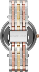 Michael Kors Darci Crystals Ρολόι με Ασημί Μεταλλικό Michael Kors Γυναικείο Ρολόι 38mm Μπαταρίας με Ασημί Μεταλλικό Μπρασελέ - Image 3