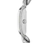 Michael Kors Emery Γυναικείο Ρολόι 40mm Χρονογράφος Μπαταρίας με Ασημί Μεταλλικό Μπρασελέ - Image 3