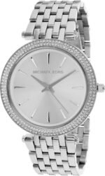 Michael Kors Darci Γυναικείο Ρολόι 39mm Μπαταρίας με Ασημί Μεταλλικό Μπρασελέ - Image 4