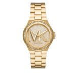 Michael Kors Lennox Γυναικείο Ρολόι 37mm Μπαταρίας με Χρυσό Μεταλλικό Μπρασελέ