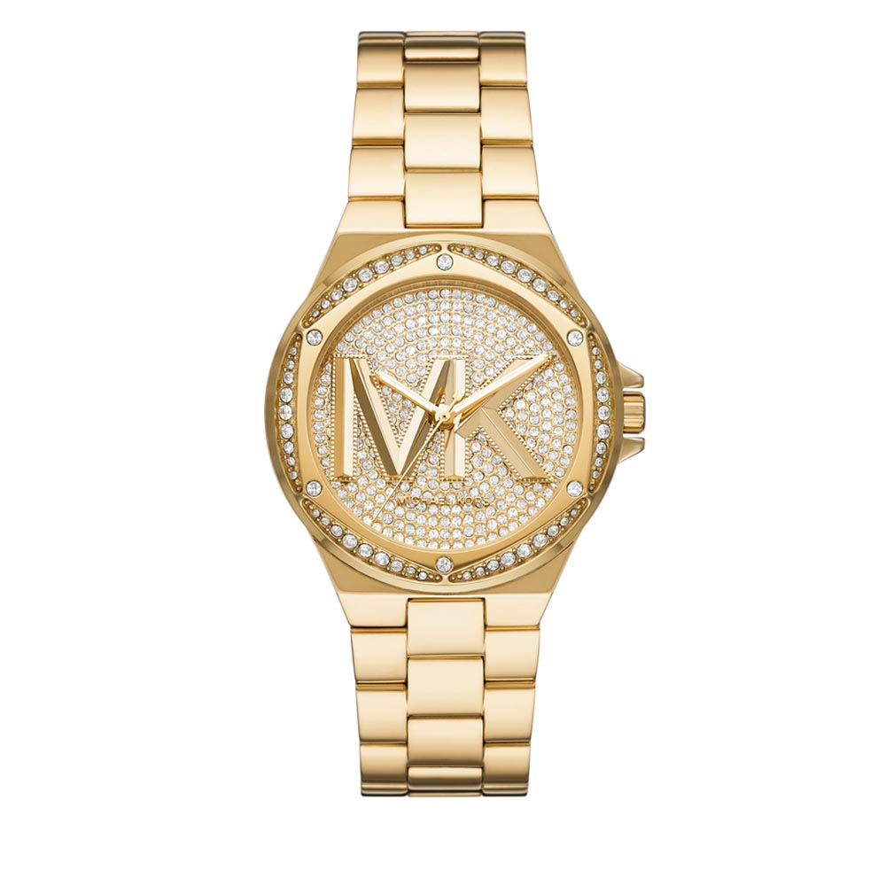 Michael Kors Lennox Γυναικείο Ρολόι 37mm Μπαταρίας με Χρυσό Μεταλλικό Μπρασελέ - Image 1