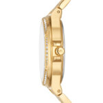 Michael Kors Lennox Γυναικείο Ρολόι 37mm Μπαταρίας με Χρυσό Μεταλλικό Μπρασελέ - Image 2