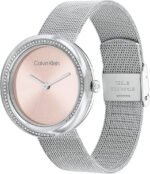 Calvin Klein Γυναικείο Ρολόι 38mm Μπαταρίας με Ασημί Μεταλλικό Μπρασελέ - Image 2