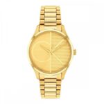Calvin Klein Iconic Γυναικείο Ρολόι 30mm Χρονογράφος Μπαταρίας με Χρυσό Μεταλλικό Μπρασελέ