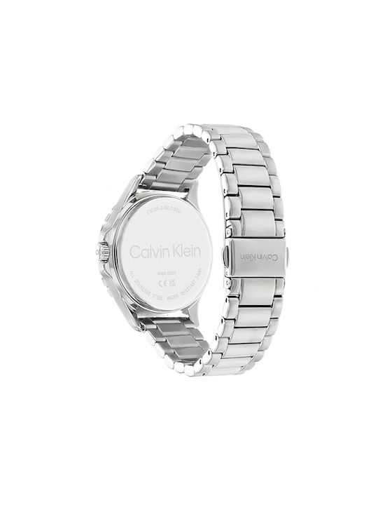 Calvin Klein Lively Γυναικείο Ρολόι 34mm Μπαταρίας με Ασημί Μεταλλικό Μπρασελέ - Image 3