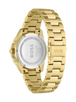 Boss Ace Ανδρικό Ρολόι 44mm Χρονογράφος Μπαταρίας με Χρυσό Μεταλλικό Μπρασελέ - Image 3