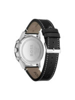 Boss Allure Ανδρικό Ρολόι 44mm Χρονογράφος Μπαταρίας με Μαύρο Δερμάτινο Λουράκι - Image 3