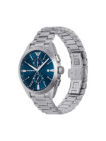 Emporio Armani Claudio Ανδρικό Ρολόι 43mm Χρονογράφος Μπαταρίας με Ασημί Μεταλλικό Μπρασελέ - Image 2