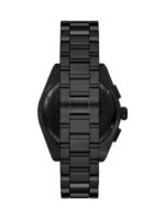 Emporio Armani Ανδρικό Ρολόι 43mm Χρονογράφος Μπαταρίας με Μαύρο Μεταλλικό Μπρασελέ - Image 4