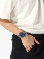 Hugo Boss Ανδρικό Ρολόι 46mm Χρονογράφος Μπαταρίας με Γκρι Μεταλλικό Μπρασελέ - Image 4