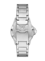 Emporio Armani Ανδρικό Ρολόι 42mm Χρονογράφος Μπαταρίας με Γκρι Μεταλλικό Μπρασελέ - Image 4