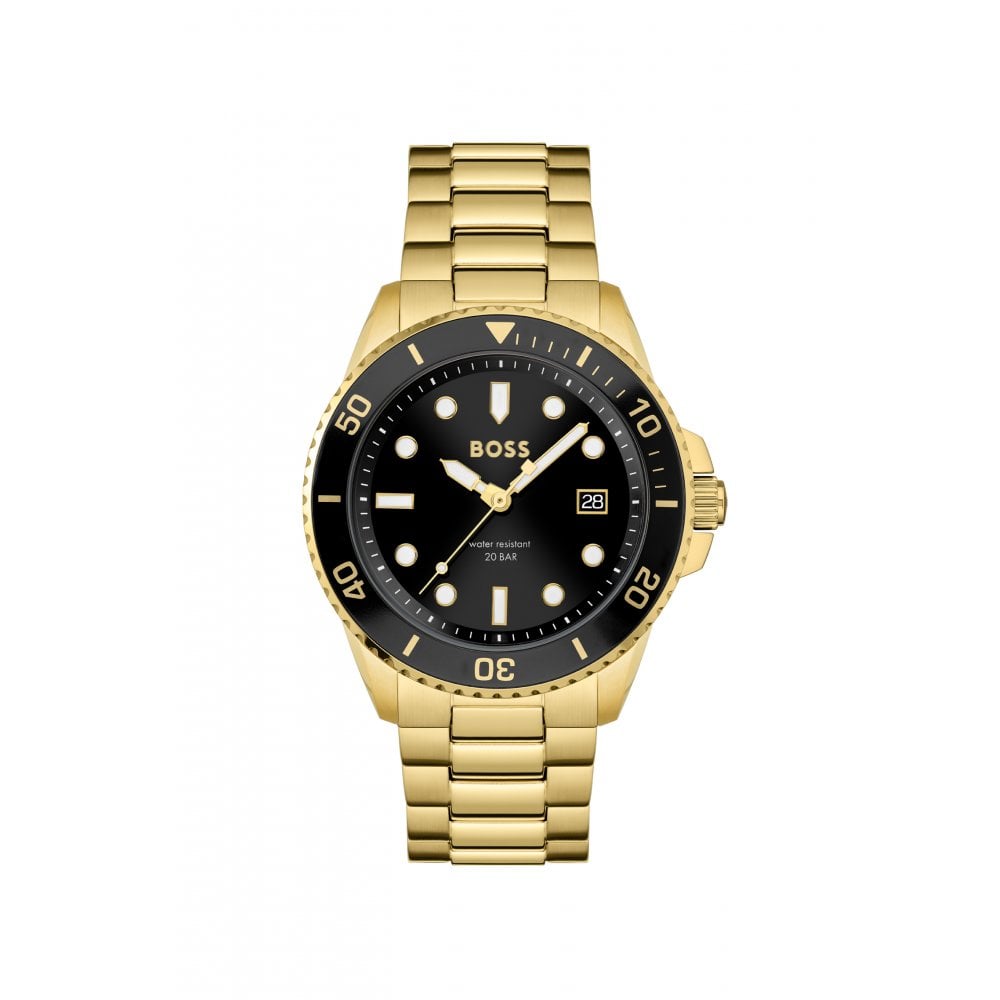 hugo-boss-gents-boss-ace-gold-ip-bracelet-watch-p3782-3688_image Boss Ace Ανδρικό Ρολόι 44mm Χρονογράφος Μπαταρίας με Χρυσό Μεταλλικό Μπρασελέ - Image 1