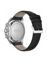 Boss Ρολόι Ocean Edition Χρονογράφος με Δερμάτινο Λουράκι σε Μαύρο χρώμα - Image 2