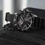Emporio Armani Diver Ανδρικό Ρολόι 43mm Μπαταρίας με Μαύρο Καουτσούκ Λουράκι - Image 2