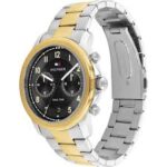 Tommy Hilfiger Wesley Ανδρικό Ρολόι 42mm Χρονογράφος Μπαταρίας με Ασημί Μεταλλικό Μπρασελέ - Image 2