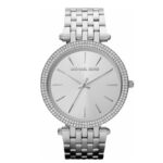 Michael Kors Darci Γυναικείο Ρολόι 39mm Μπαταρίας με Ασημί Μεταλλικό Μπρασελέ