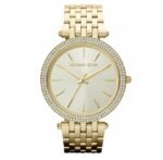 Michael Kors Darci Γυναικείο Ρολόι 39mm Μπαταρίας με Χρυσό Μεταλλικό Μπρασελέ