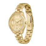 Boss Γυναικείο Ρολόι 34mm Χρονογράφος Μπαταρίας με Χρυσό Μεταλλικό Μπρασελέ - Image 2