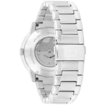 Tommy Hilfiger Henry Ανδρικό Ρολόι 43mm Χρονογράφος Αυτόματο με Ασημί Μεταλλικό Μπρασελέ - Image 2