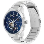 Tommy Hilfiger Henry Ανδρικό Ρολόι 43mm Χρονογράφος Αυτόματο με Ασημί Μεταλλικό Μπρασελέ - Image 3