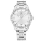 Tommy Hilfiger Γυναικείο Ρολόι 36mm Χρονογράφος Μπαταρίας με Ασημί Μεταλλικό Μπρασελέ