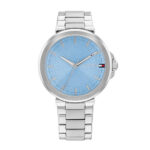 Tommy Hilfiger Lori Γυναικείο Ρολόι 34mm Χρονογράφος Μπαταρίας με Ασημί Μεταλλικό Μπρασελέ