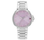 Tommy Hilfiger Lori Γυναικείο Ρολόι 34mm Χρονογράφος Μπαταρίας με Ασημί Μεταλλικό Μπρασελέ