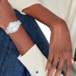 Tommy Hilfiger Γυναικείο Ρολόι 36mm Χρονογράφος Μπαταρίας με Ασημί Μεταλλικό Μπρασελέ - Image 4