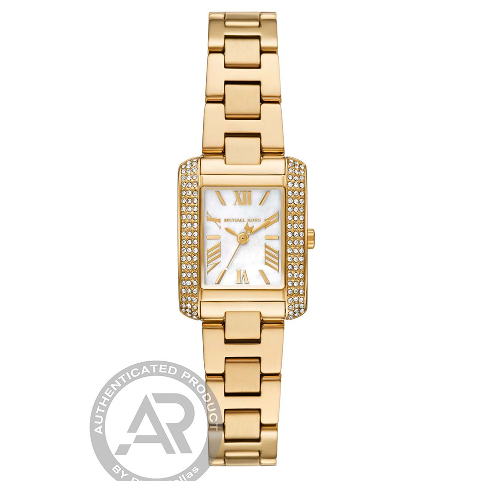 Michael Kors Emery Γυναικείο Ρολόι 22mm Χρονογράφος Μπαταρίας με Χρυσό Μεταλλικό Μπρασελέ - Image 1