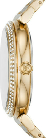 Michael Kors Abbey Γυναικείο Ρολόι 36mm Μπαταρίας με Χρυσό Μεταλλικό Μπρασελέ - Image 3