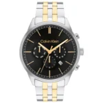 Calvin Klein Infinite Ανδρικό Ρολόι 44mm Χρονογράφος Μπαταρίας με Ασημί Μεταλλικό Μπρασελέ