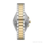 Emporio Armani Ανδρικό Ρολόι 43mm Χρονογράφος Μπαταρίας με Ασημί Μεταλλικό Μπρασελέ - Image 2