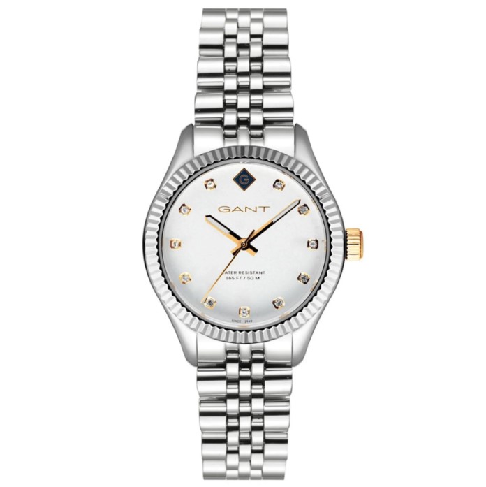 G136024 Gant Sussex Γυναικείο Ρολόι 34mm Χρονογράφος Μπαταρίας με Ασημί Μεταλλικό Μπρασελέ - Image 1