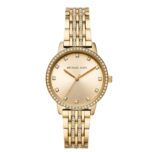 Michael Kors Melissa Γυναικείο Ρολόι 36mm Χρονογράφος Μπαταρίας με Χρυσό Μεταλλικό Μπρασελέ