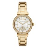 Michael Kors Abbey Γυναικείο Ρολόι 36mm Μπαταρίας με Χρυσό Μεταλλικό Μπρασελέ