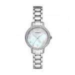 Emporio Armani Γυναικείο Ρολόι 32mm Μπαταρίας με Ασημί Μεταλλικό Μπρασελέ