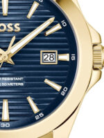Boss Ανδρικό Ρολόι 41mm Μπαταρίας με Χρυσό Μεταλλικό Μπρασελέ - Image 4