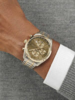 Boss Grand Prix Ανδρικό Ρολόι Χρονογράφος Μπαταρίας με Ασημί Μεταλλικό Μπρασελέ - Image 2