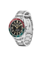 Boss Ανδρικό Ρολόι 43mm Χρονογράφος Μπαταρίας με Ασημί Μεταλλικό Μπρασελέ - Image 2