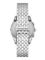 Emporio Armani Ανδρικό Ρολόι 41mm Χρονογράφος Μπαταρίας με Ασημί Μεταλλικό Μπρασελέ - Image 2